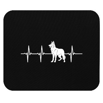 Discover German Shepherd HEART BEAT German Shepherds Mouse Pads