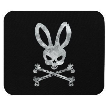 Discover Funny Easter Bunny Crossbones Mouse Pads