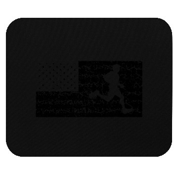 Discover American Flag Running Gift Mouse Pads