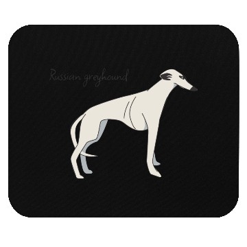 Discover Russian greyhound Mouse Pads