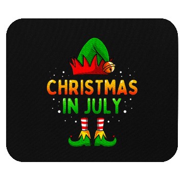 Discover Christmas In July Santa Elf Mouse Pads