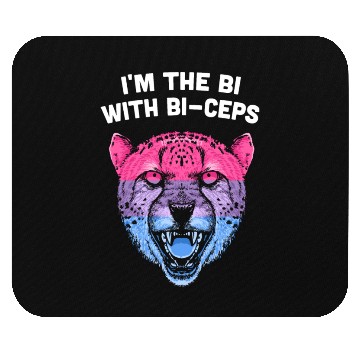 Discover Im the Bi with Biceps Bisexual LGBTQ Bi Pride LGBT Mouse Pads