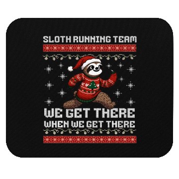 Discover Sloth Christmas 5k Running Team Mouse Pads