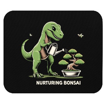 Discover T-Rex Dinosaur Gardener Bonsai Master Gardening Mouse Pads