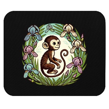 Discover Iris Monkey Mouse Pads