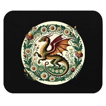 Discover Daisy Flower Dragon Mouse Pads
