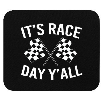 Discover Drag Racing Racetrack Checkered Flag Race Day Mouse Pads