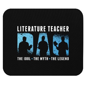 Discover Literature Teacher Dad The Idol The Myth Bookworm Mouse Pads