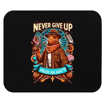 Discover Never give up Mouse Pads