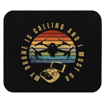 Discover My Drone Is Calling Quadrocopter Funny Drone Pilot Mouse Pads