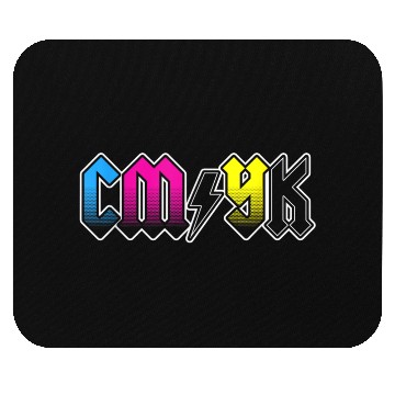 Discover CMYK Rock Band Graphic Designer Mouse Pads