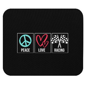 Discover Drag Race Car Lover Peace Love Drag Racing Mouse Pads