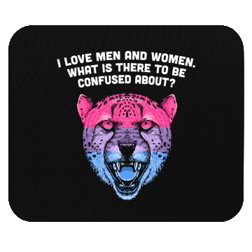 Discover I Love Men and Women Bisexual LGBTQ Bi Pride Gay L Mouse Pads