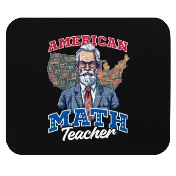 Discover 4th Of July Math Teacher American Math Teacher Mouse Pads