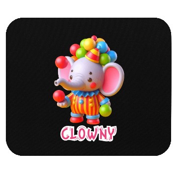 Discover Little Cute Elephant / Clowny Mouse Pads