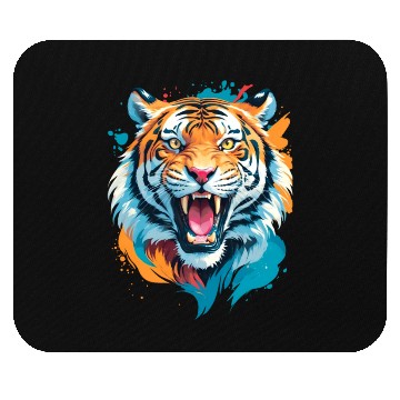 Discover Colorful Tiger Face Mouse Pads
