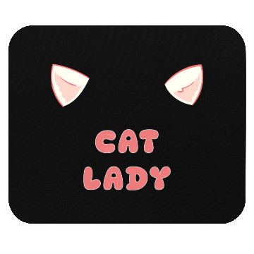 Discover Cute Cat Lady Mouse Pads with Kitty Ears for Cat Lover