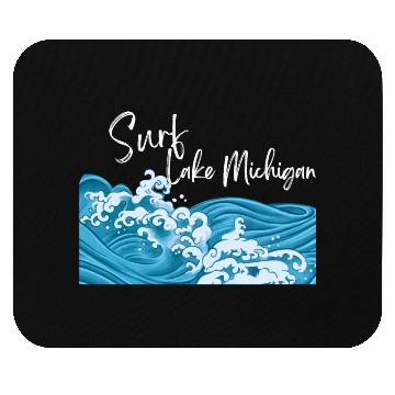 Discover Surf Lake Michigan Mouse Pads
