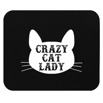 Discover Crazy Cat Lady Mouse Pads - Funny Cats Lovers Kitten