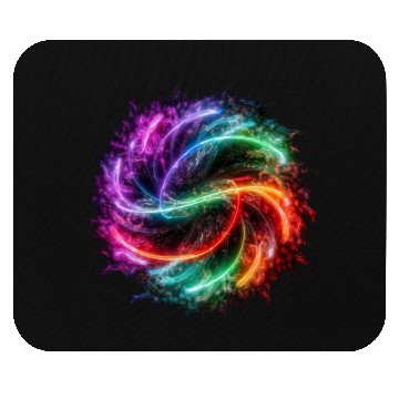 Discover Neon color ai particles Mouse Pads
