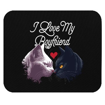Discover I Love My Boyfriend Funny Valentines Day Humor Mouse Pads