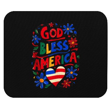 Discover God Bless America Mouse Pads
