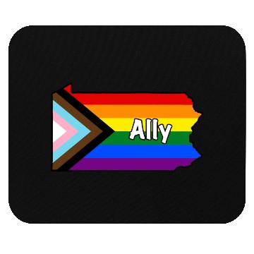 Discover Pennsylvania Pride Ally Progress Flag Mouse Pads