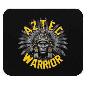 Discover Aztec Warrior Indigenous Mexican Aztec Jaguar Mouse Pads