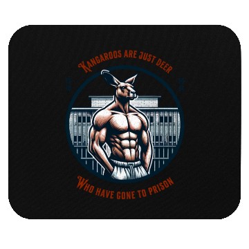 Discover Kangaroo in prison funny Mouse Pads australia design