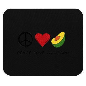 Discover Peace Love Avocado Avocado Lover Food Lover Mouse Pads
