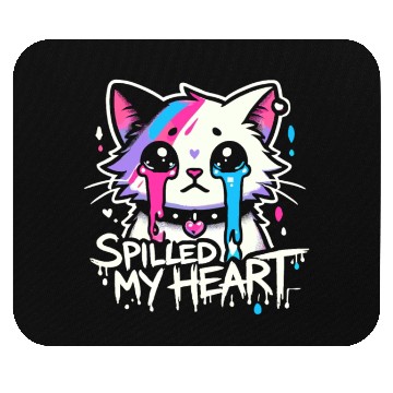 Discover Gothic Emo Cat Design For Cat Lovers And Mouse Pads