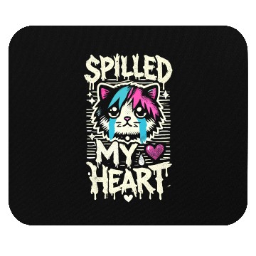 Discover Gothic Emo Cat Design For Cat Lovers And Mouse Pads
