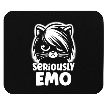 Discover Gothic Emo Cat Design For Cat Lovers And Mouse Pads