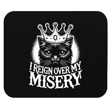 Discover Gothic Emo Cat Design For Cat Lovers And Mouse Pads