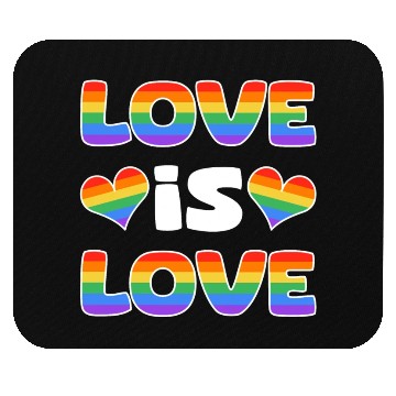 Discover Love is Love rainbow colored Mouse Pads