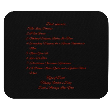 Discover Father's Day Red Mouse Pads