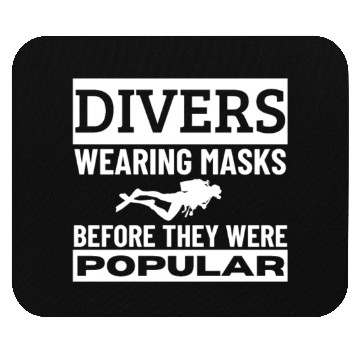 Discover Scuba Diving Mask Pun Funny Scuba Diver Mouse Pads