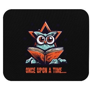 Discover Once Upon a Time: Book-Reading Owl Mouse Pads