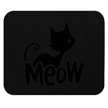 Discover Charming Meow Cat Print Mouse Pads
