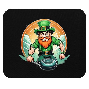 Discover St. Patrick's Day Shamrock St Paddy's Day Curling Mouse Pads