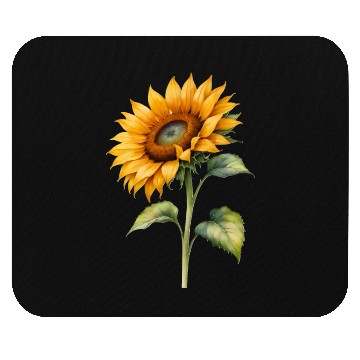 Discover Sunflower watercolor for Nature Lovers Mouse Pads