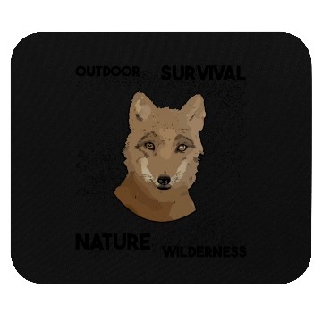 Discover cute fox wilderness nature outdoor Mouse Pads