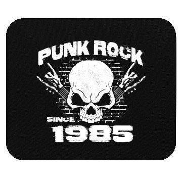 Discover 39th Birthday - Punk Rock Since 1985 Skull Rock Mouse Pads