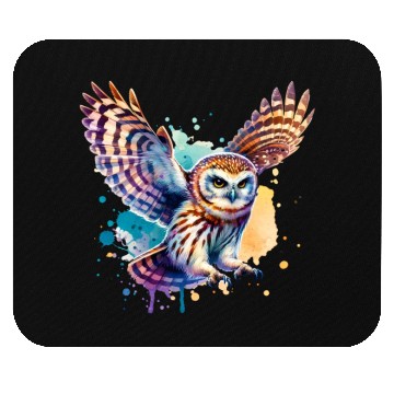 Discover Barking Owl in Flight Mouse Pads