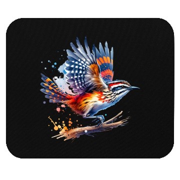 Discover Australian Logrunner in Flight Mouse Pads