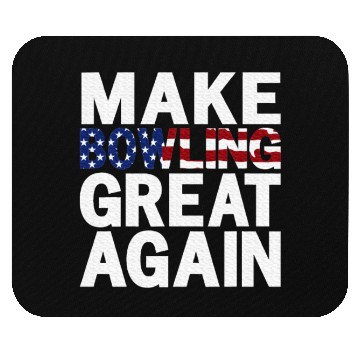 Discover Patriotic USA Make Bowling Great Again Mouse Pads