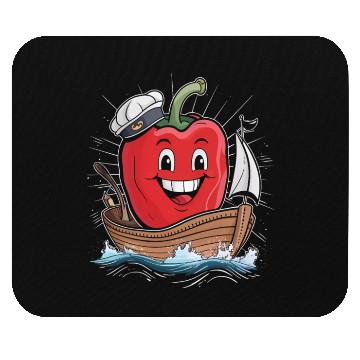 Discover Bell Pepper Sailing Mouse Pads