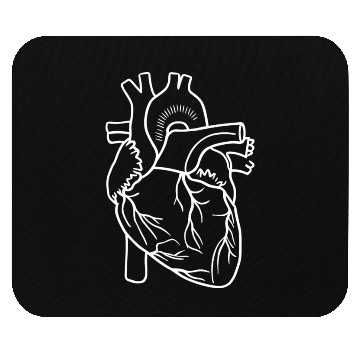 Discover CVICU Cardiac Nurse Cardiology Heart Anatomy ICU Mouse Pads