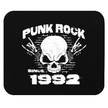 Discover Punk Rock Since 1992 - Skull Rock Hands 32nd Mouse Pads