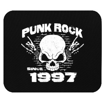 Discover Punk Rock Since 1997 - Skull Rock Hands 27th Mouse Pads